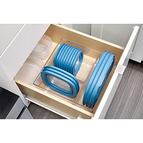 iDesign Binz Box voor deksel, organizer voor dekselopslag, transparant, plastic, 29,18 x 27,74 x 10,46, 1 stuks - Image 4
