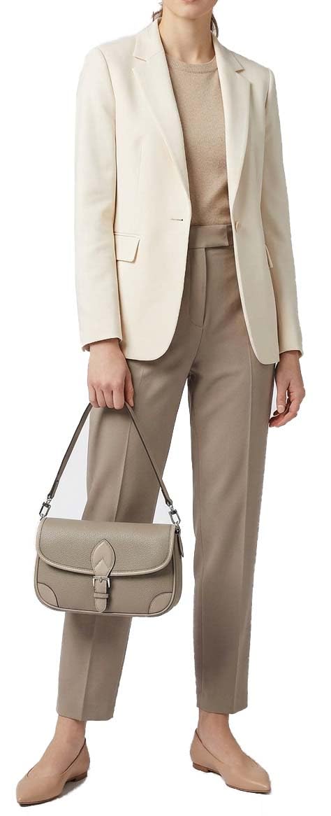 A1 FASHION GOODS Borsa a tracolla in pelle da donna, a tracolla, con tracolla regolabile, tasche multiple, borsa da donna Grace