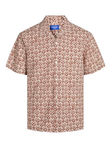 Chemise manches courtes Jack Jones Jorluke en seersucker léger style resort pour homme