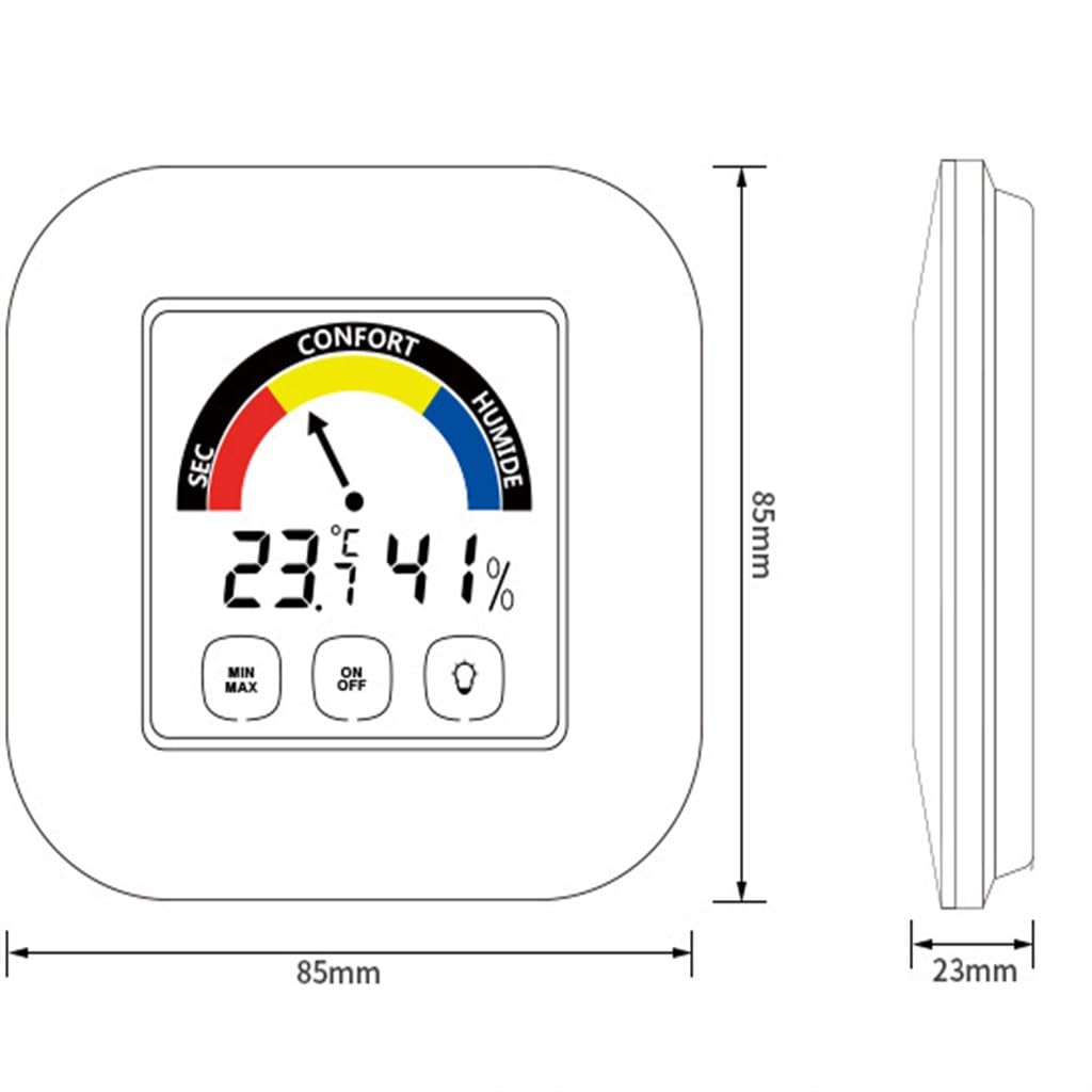Misuratore digitale elettronico di temperatura e umidità for la casa intelligente multifunzionale