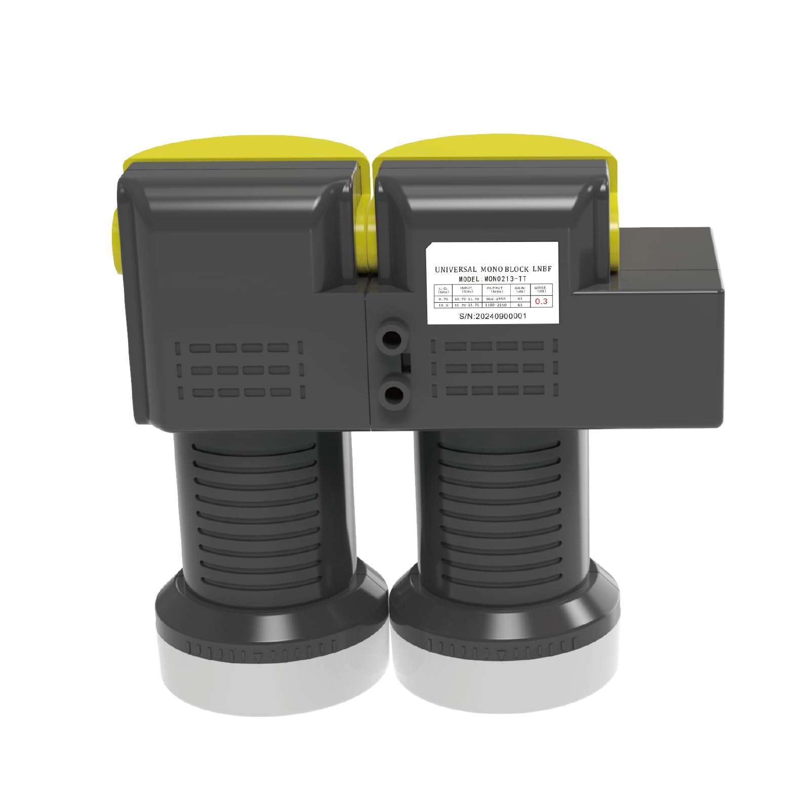 Monoblock LNB Twin universel 15°