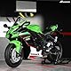 Risopen 1:12 Motorrad-Modellspielzeug kompatibel für Kawasaki Ninja ZX-10R Metalldruckguss mit Kunststoff-Motorradmodell kein Zusammenbau erforderlich, Mini-Fertigmoto für Erwachsene (Grün)