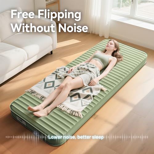 PineHike Camping Sleeping Pad - 4" Thick Memory Foam Air Mattress with Built-in Electric Pump, 9.5 R-Value Insulated Self-Inflating Pad for Outdoor Adventures - Image 6