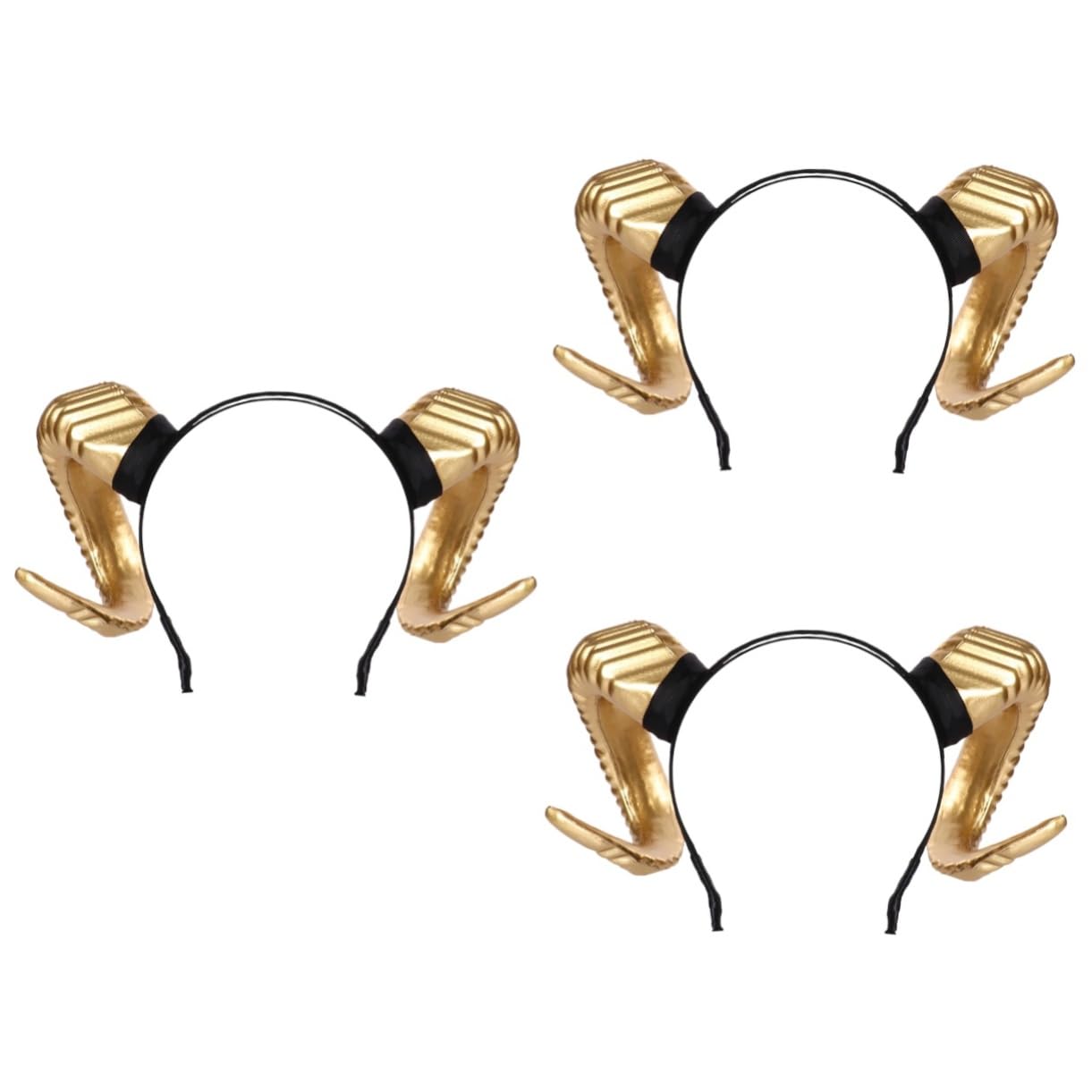 SHERCHPRY 3stücke Teufelshörner Haarband Für Halloween Und Kostümpartys Großes Horn-kopfschmuck-accessoire Geeignet Für Festivals Karneval Und Cosplay