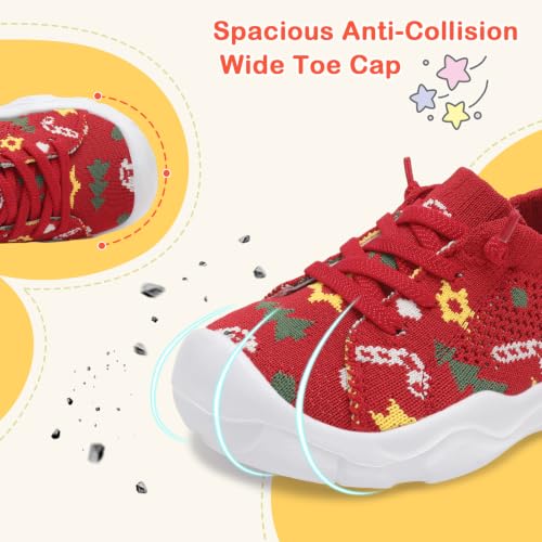Image of LeIsfIt Toddler Shoes Boys Girls Wide Toe Box Breathable Slip-On Sneakers Kids Lightweight Barefoot Feel Shoes for Everyday Play