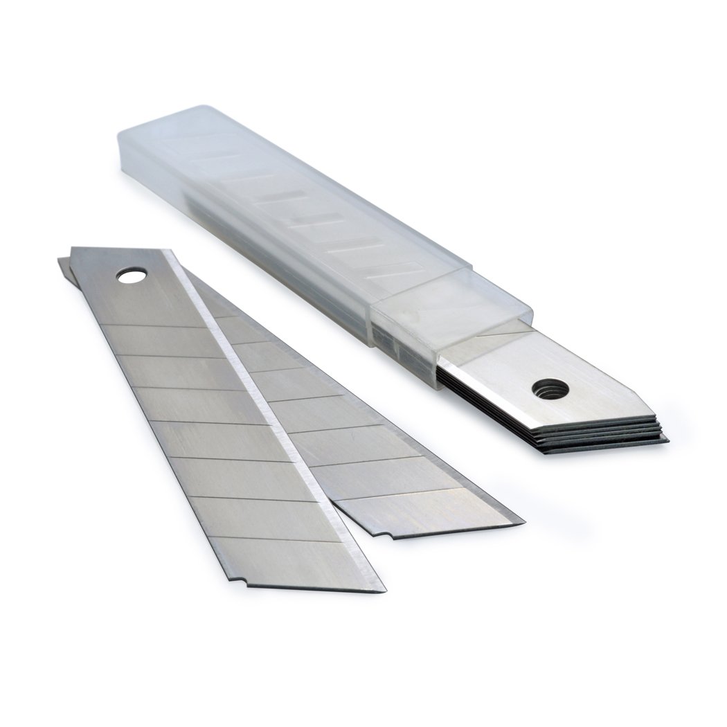 Rapesco RCK004A1 Spare Blades for Snap-Off Cutter, 18 mm, Pack of 10