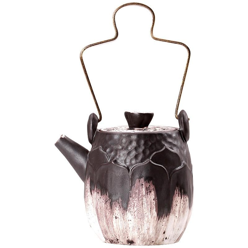 Théières Théière à poignée Antique Chinoise, Bouilloire Zen, théière de Salle de réception Theiere Fonte