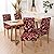 Ogrmar 4PCS Stretch Removable Washable Dining Room Chair Protector Slipcovers Christmas Decoration/Home Decor Dining Room Seat Cover