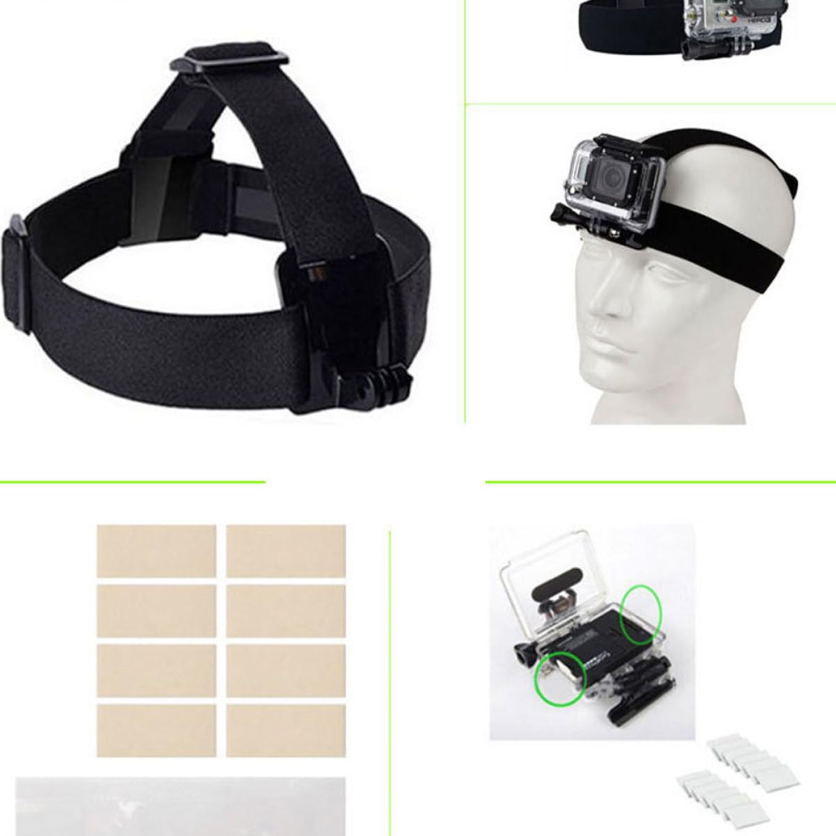 HOMSFOU Accessoires pour Caméra Action Compatible Et avec Trépied Perche Flottante Et Support Ventouse