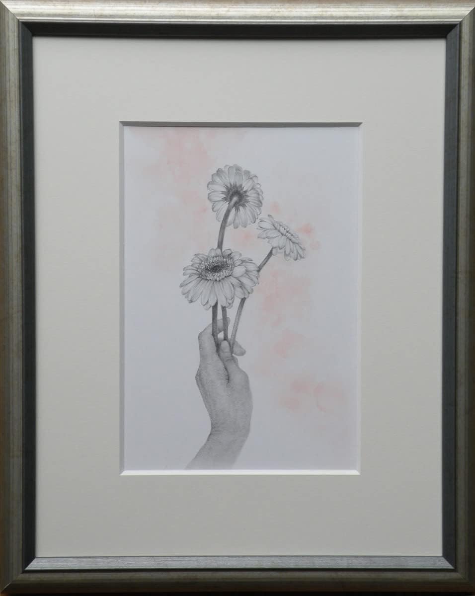COSMOS GALLERY Handmade Wall Art Recollection Hiroko Kimoto/Nature Art, Flower Art, Drawing by Pencil/With Frame