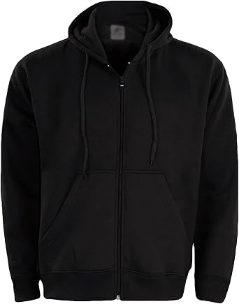 True Face Men's Hoodie Classic | Comfortable Zip-Up Hooded Top | Long Sleeve Jacket with Ribbed Cuff | Ideal Weekend Wear