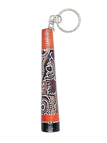 Schlüsselanhänger Didgeridoo | 10 x 2cm | Teakholz | Australien-Souvenir