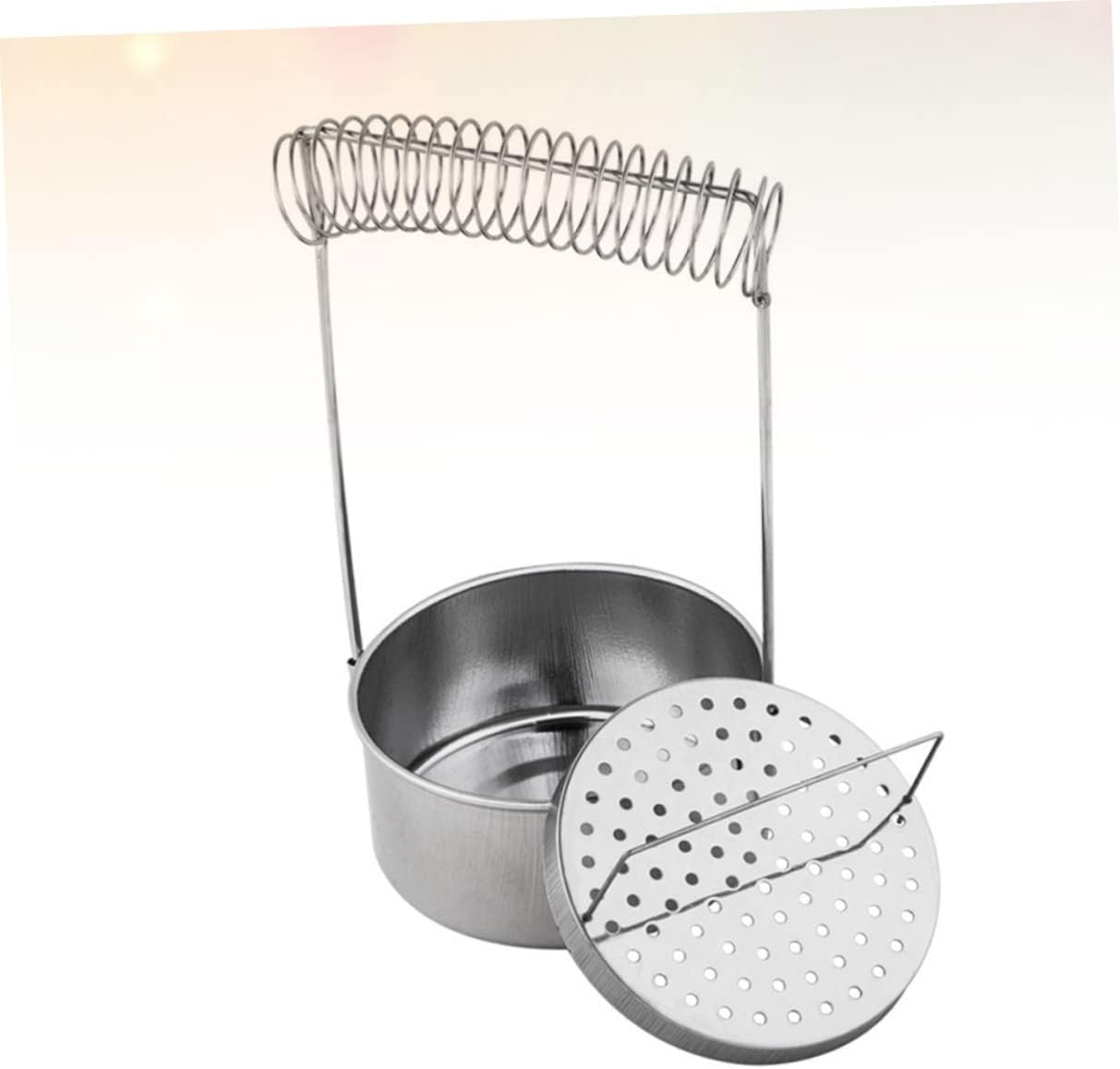 2pcs Stainless Steel Painting Brush Cleaning Bucket Brush Washer for Sealing Cover Art Supplies Portable