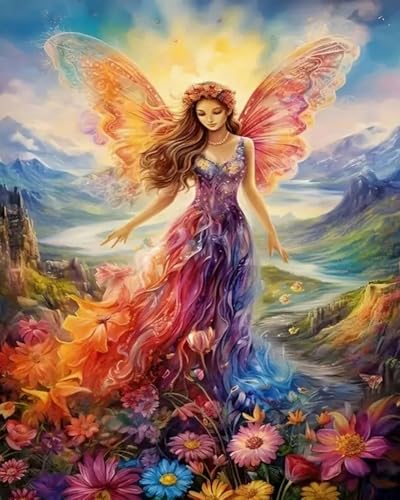Diamond Painting Fille Elfe COKYIS : Kit Complet Broderie Diamant 5D 40x50 cm