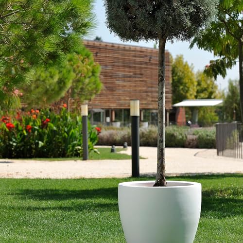 Pot de fleur Ordesa Ø40 cm blanc pour terrasse et salon