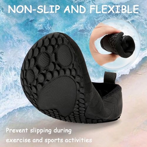 ANLUKE Kids Boys Girls Water Shoes Barefoot Aqua Socks Fast Dry Beach Swim Outdoor Sports Shoes for Toddler4