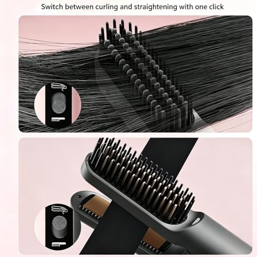 Cepillo alisador 2 en 1 para cabello y rizos miniatura 2