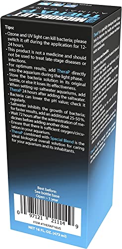 Image of MICROBE-LIFT THERAPH16 TheraP Fish Care Treatment for Freshwater and Saltwater Home Aquariums and Tanks, 16 Ounces (Pack of 4)
