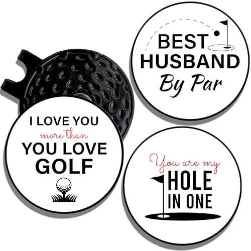 Wolf Golf Towels Golf Ball Marker Hat Clip Gift Set | Best Husban...