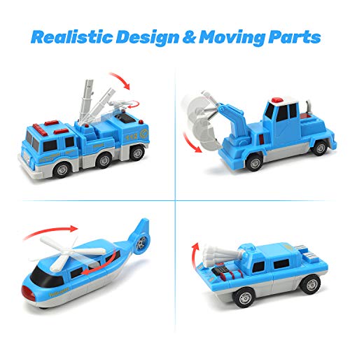 image for CUTE STONE Take Part Toys Vehicles, Magnetic Toy Playset, Mix and Matc