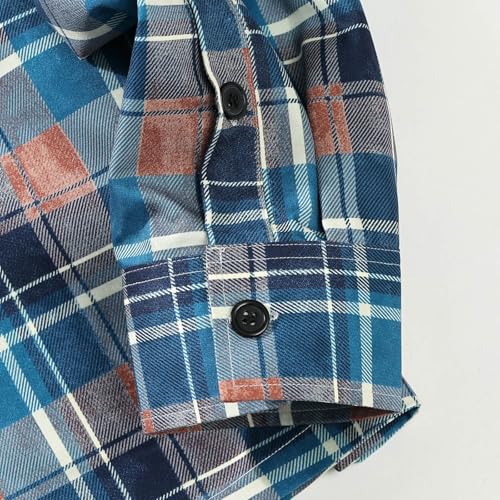 Cambkatl Men's 2025 Fall Loose Long Sleeve Gingham Shirts - VersatileBusiness Casual Button Down Lapel Plaid Cardigan Shirts2