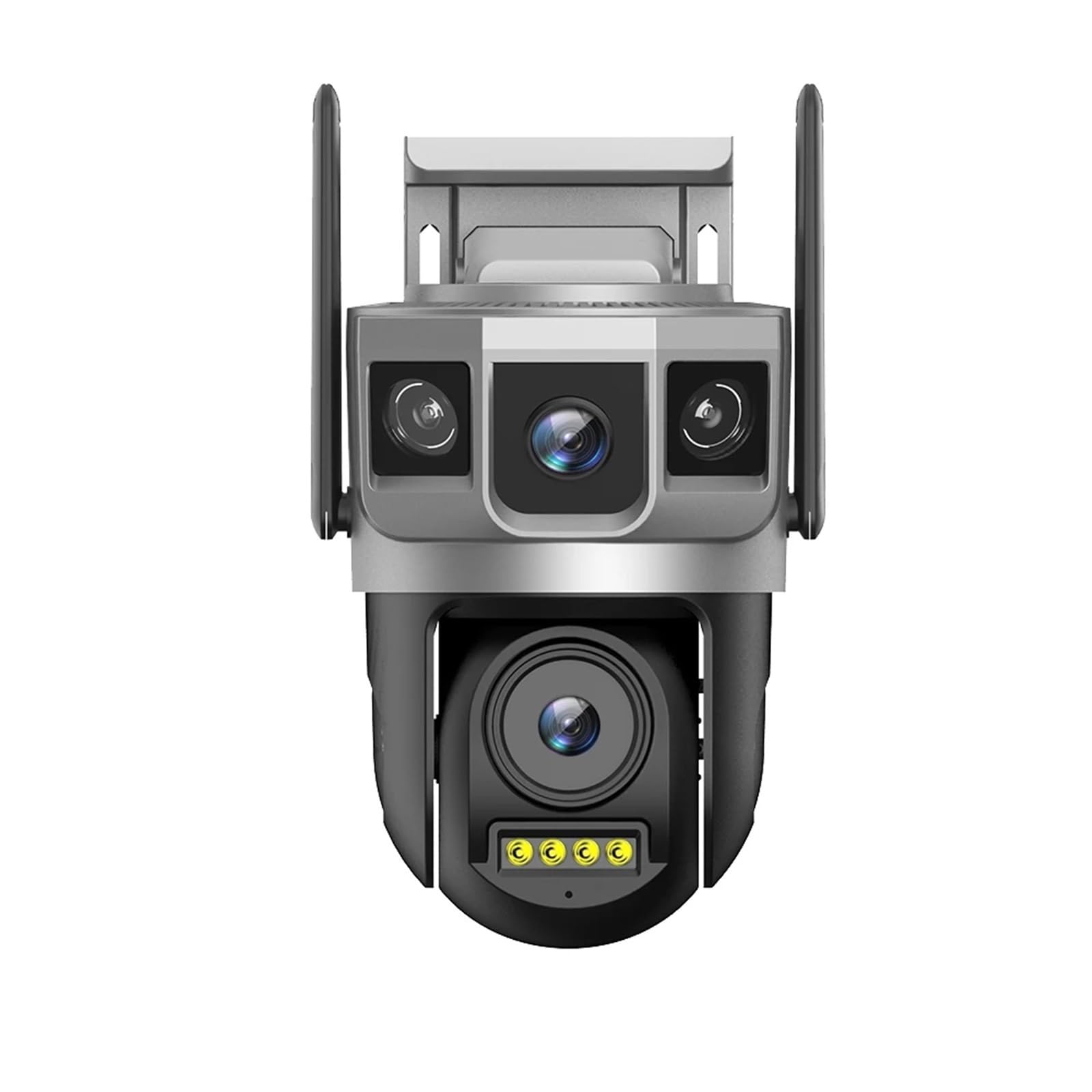 JVDDI IP Camera WiFi 4MP 6K Dual Lens Triple Screens Smart Network Wireless Monitor Security Protection CCTV Home Cameras(No Card)