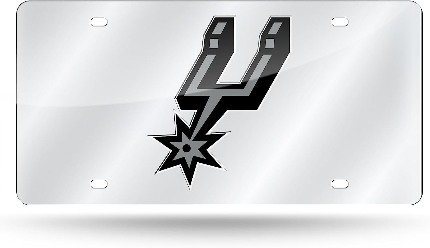 Rico San Antonio Spurs Acrylic License Plate Laser Tag
