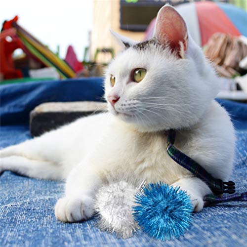 POPETPOP 5Cm Engraçado da Arranhadura Do Gato Brinquedo Bola Gatinho Brinquedos Bolas Sparkle Sortid