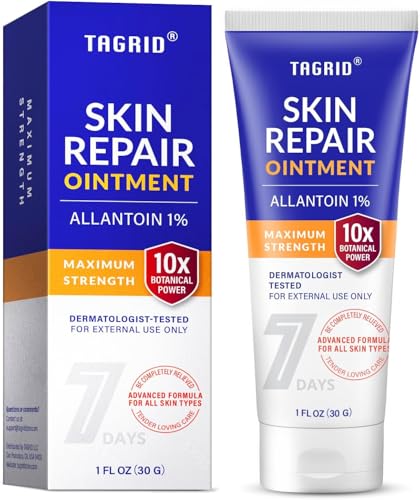 TAGRID Skin Repair Ointment (1 Fl Oz) for Ingrown Hair, Folliculitis, Boils, Angular Cheilitis, Lichen Sclerosis, Impetigo, and Pitted Keratolysis Treatment - Maximum Strength Antifungal Cream