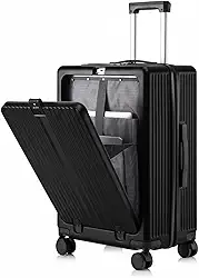 Mala De Viagem 10kg Rodas 360° Mala De Bordo (PRETO)