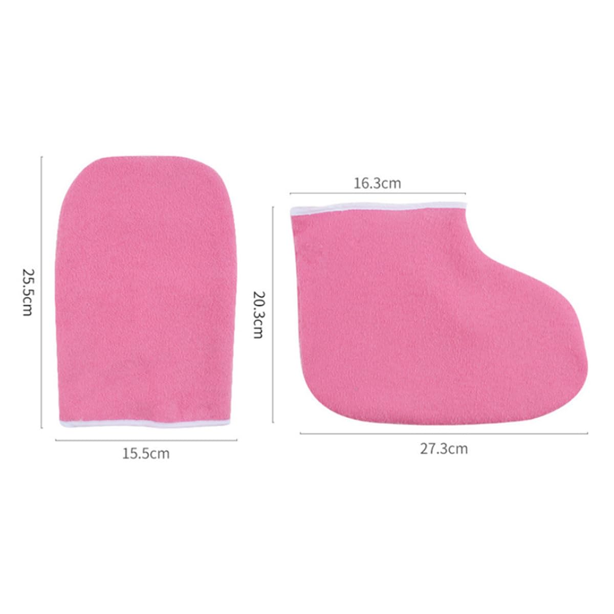 Set Guanti da Bagno in Cera di Paraffina - Guanti e Calzari Isolati Riutilizzabili per Terapia Termica Spa per Il Trattamento di Mani e Piedi, Kit di Cera Spa Calda per Pedicure