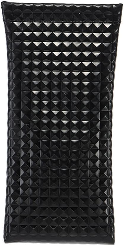 PU Glasses Case Organizer, 3D Bumpy Eyeglasses Pouch with Squeeze Top, Soft Eyeglass Sleeve Case for Women