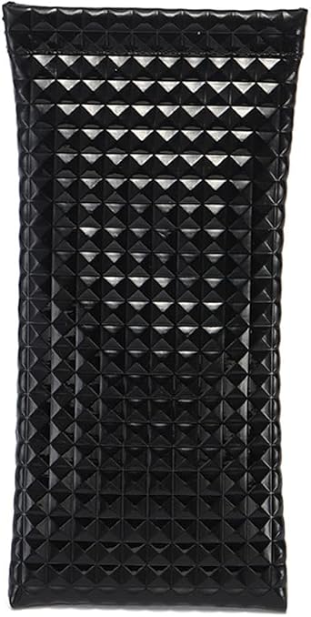 PU Glasses Case Organizer, 3D Bumpy Eyeglasses Pouch with Squeeze Top, Soft Eyeglass Sleeve Case for Women