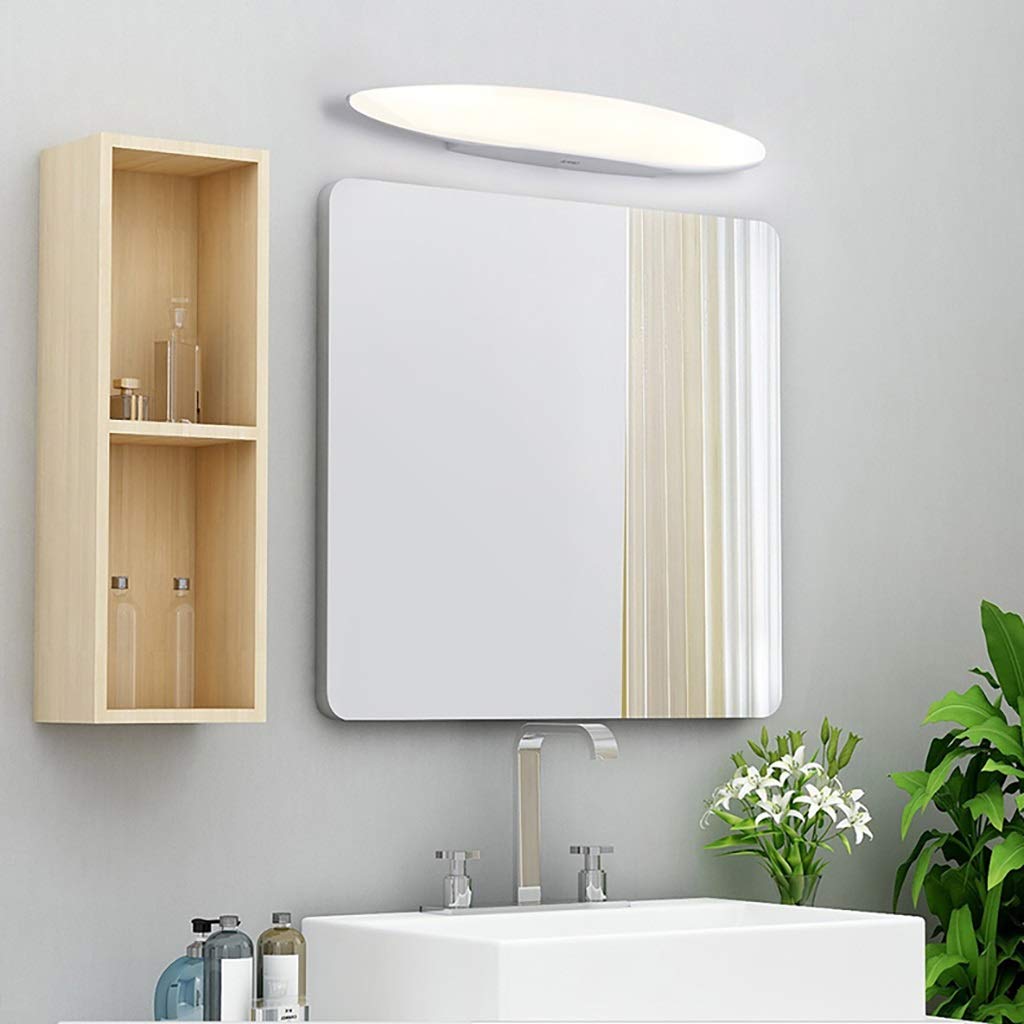 Luz sobre espejo para baño Espejo iluminado clasificado con efecto de iluminación de luz natural para Vanity Bathroom Wall(B)