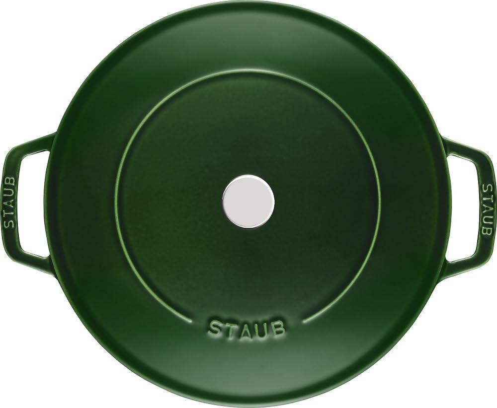 Staub 40511 – 479 – 0 – Casseruola con, in ghisa, basilico, 24 cm chistera