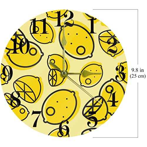 Horloge murale jaune pour rompre la monotonie des murs blancs