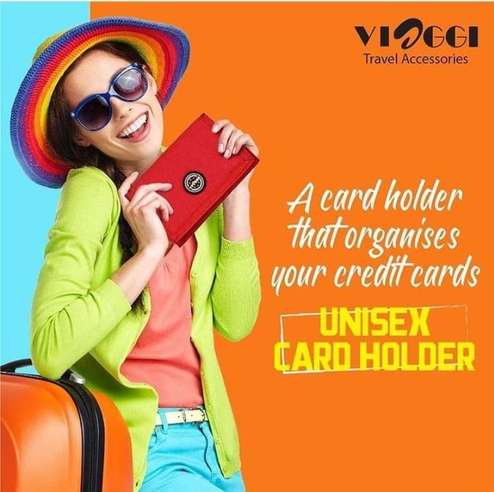 Image of VIAGGI Unisex Travel Wallet - Red