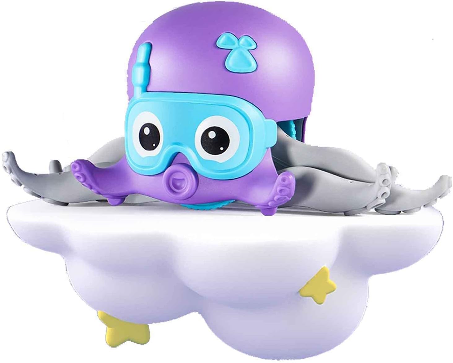 Eazee Play Baby Bath Toy Set 8 Cute Spray Water Animals Bathtub Swimming Floating Toy for Boys Girls Kids Toddlers 3 4 5 6 7 8