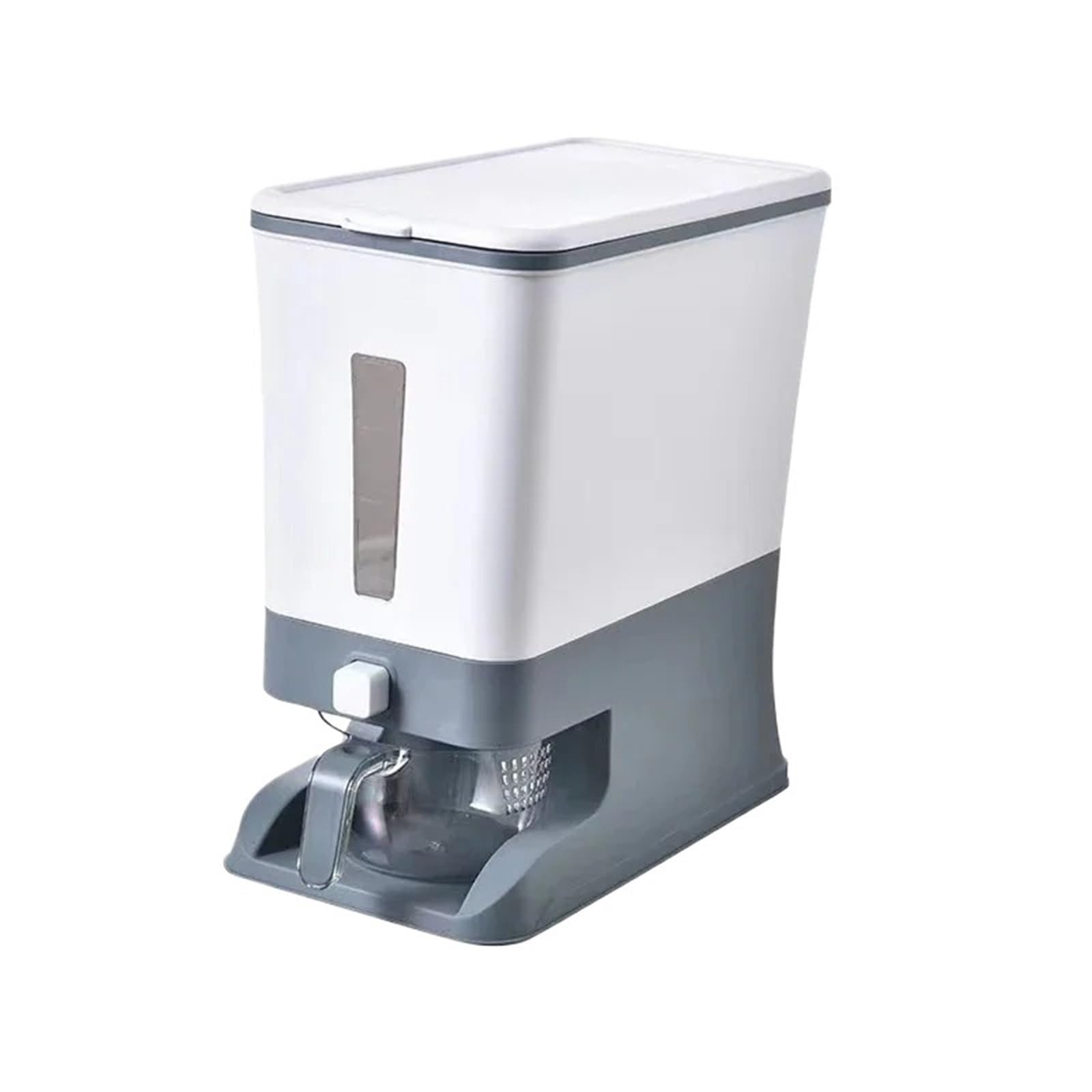 Contenitori for la conservazione dei cereali Dispenser for contenitori for con coperchio domestico for Soia Mais Per Cereali(Gray)