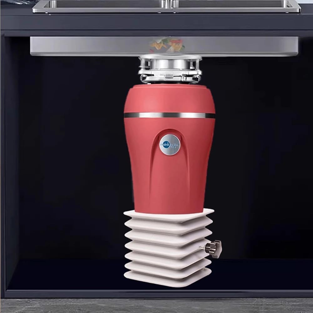 Universal Adjustable Support Base for Kitchen Waste Disposer Shock Absorption Bracket Heavy-Duty 100KG Silicone Cover