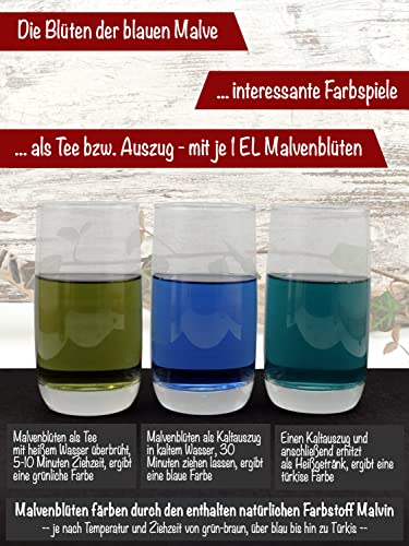 Foto von direct&friendly | 50g | blaue Bio Malvenblüten | großblättrig | Malventee | ganze Blüten getrocknet