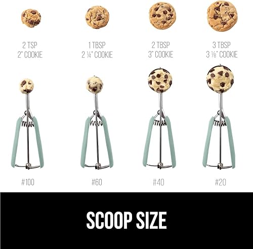 Miniatura 5 de Gorilla Grip - Cuchara con resorte de acero inoxidable de alta calidad, para frutas, galletas y helados, cuchara chica talla 60 de 1 cucharada,