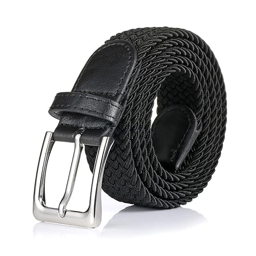 Men Belt-Stretch Woven Braided Belt For Gift Men Golf Casual Jeans Dresses with Nylon Canvas boy women belt jeans belt girl belt pent safety belt-picture-44