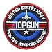 Top Gun Embroidered Iron on Patch ,Sew On Logo