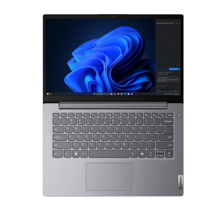 Image of Lenovo V14 G5 IRL 14 inch FHD Laptop | 13th Gen Intel Core Processor | 8GB DDR5 RAM | 512GB SSD | Windows 11 | Wi-Fi 6 | Thin & Lightweight Business Laptop | Luna Grey