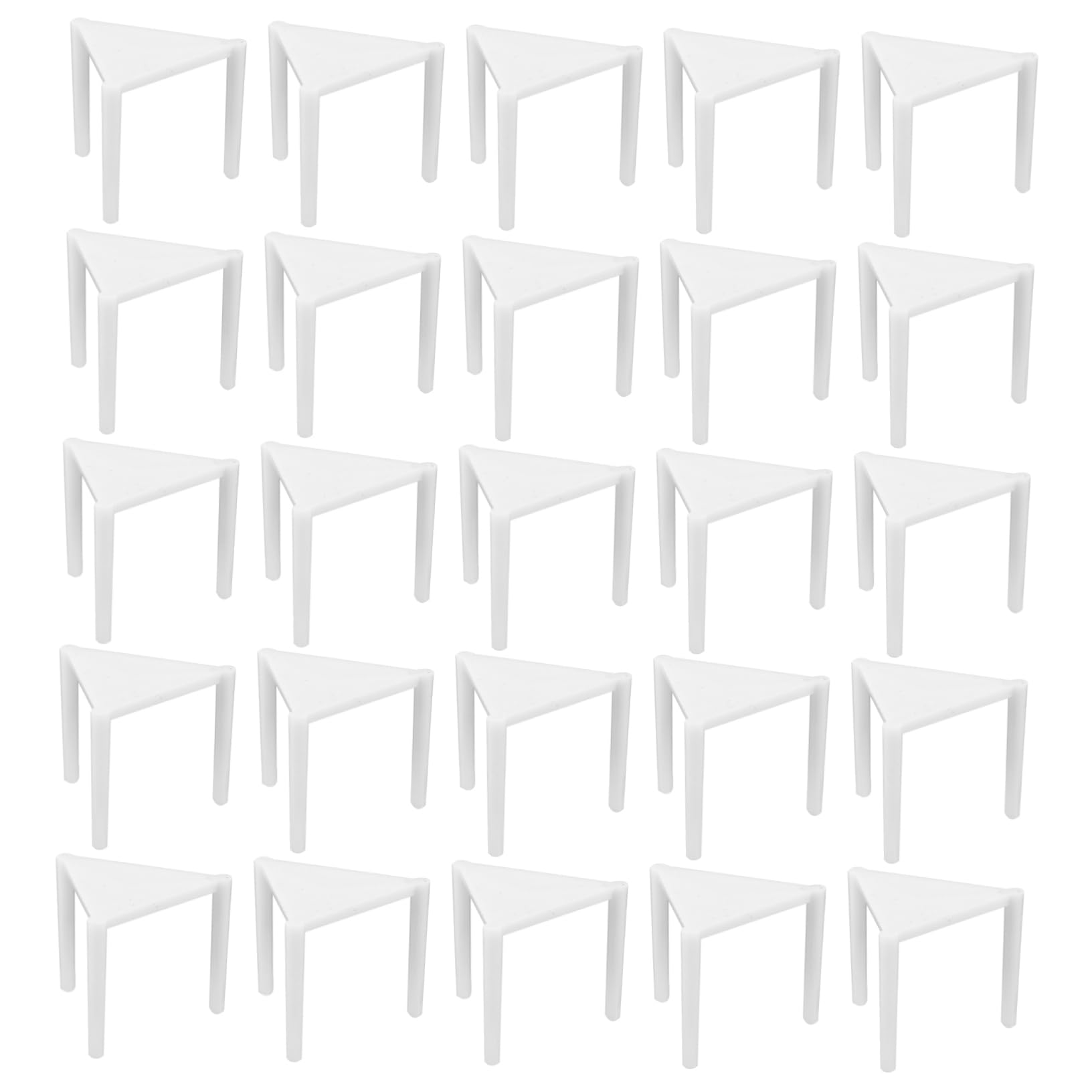 CIYODO Pizza Tripod Stack Holder 100pcs Plastic Pizza Rack for Display and Saving Space in Kitchen