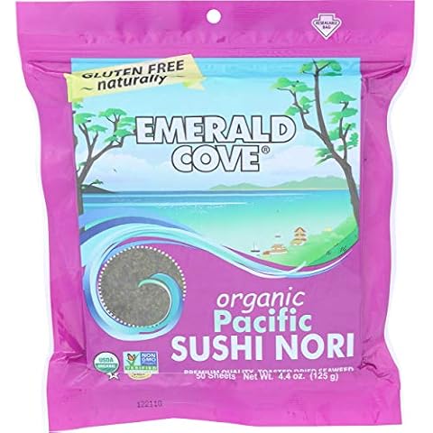 Emerald Cove Silver Grade Organic Pacific Sushi Nori, 50 ct Cover