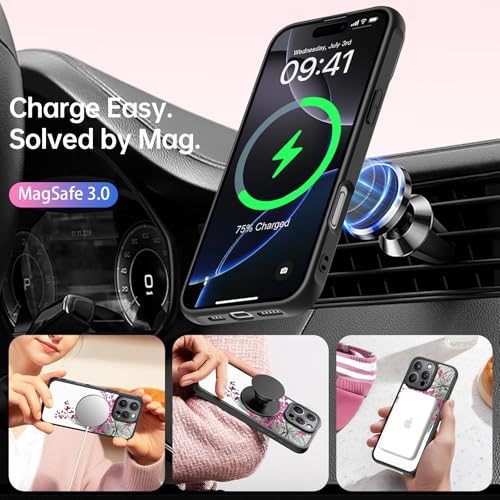 FUNMIKO for iPhone 16 Pro Max Case,Cute Floral,Wireless Charging Compatible by FUNMIKO - Used condition - Image 2