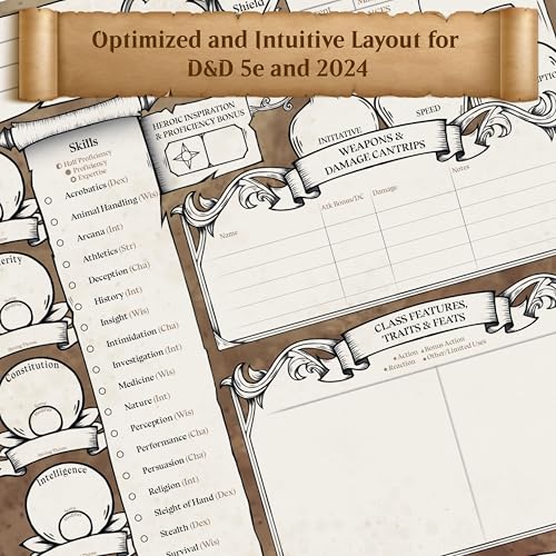 Feuilles de personnages DND pour ne plus perdre vos statistiques en jeu