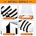 Zando Toddler Black and White Striped Tights for Baby Girls 6-12 Months - Winter Warm Knit Leggings Pantyhose Cotton for Little Girls, Toddlers, Infants, Newborns
